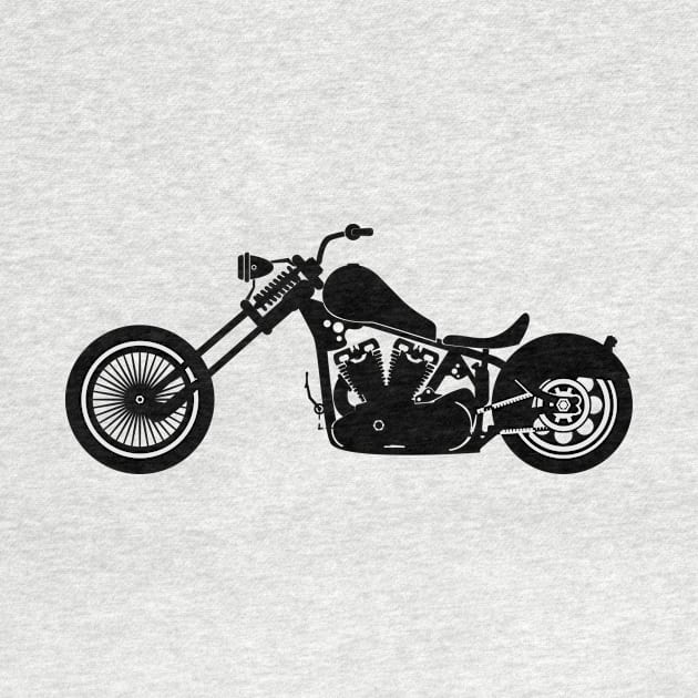 Chopper Motorbike Silhouette by AustralianMate